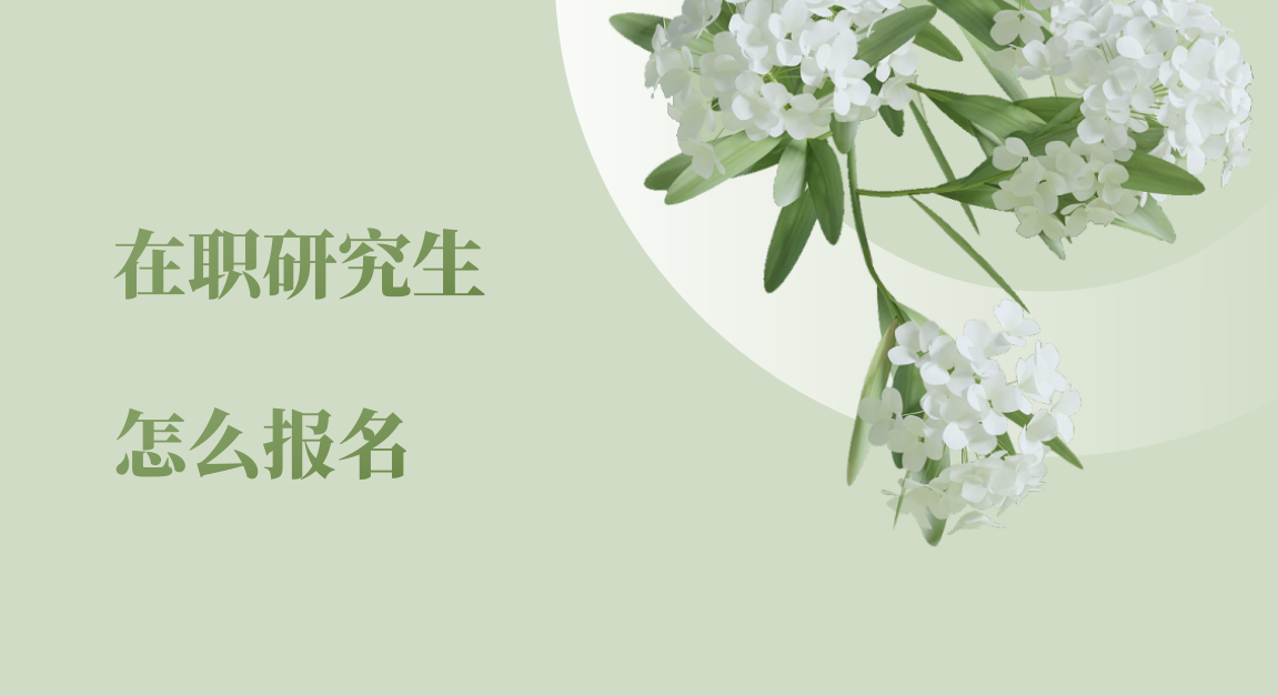 同等學力報考中國藥科大學在職研究生工商管理專業怎么報名